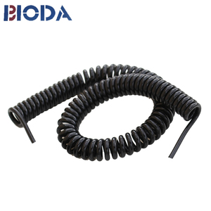 Kabel Gulung <span class=keywords><strong>Spiral</strong></span> 7 Core, Kawat Trailer Hitam PVC Kabel <span class=keywords><strong>Spiral</strong></span> Listrik