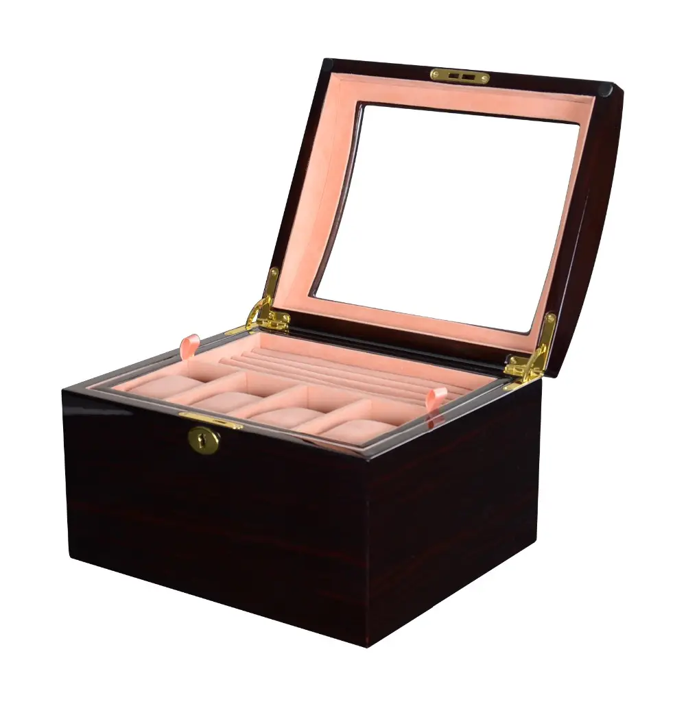 Prisonalized Watch Box Mirrored Jewelry Box Custom Logo Printed Jewelry Boxes