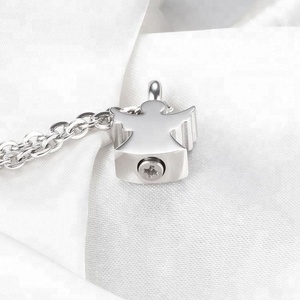 Stainless Steel Cremation Angel Pendant for Keepsake Waterproof Steel <strong>Necklace</strong> for <strong>Ash</strong> <strong>Holding</strong> Cremation Angel Pendant - Product Image 5