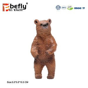 Modello educativo di plastica dell'orso della foresta della giungla del giocattolo del regalo delle figurine animali in miniatura realistiche - Product Image 2