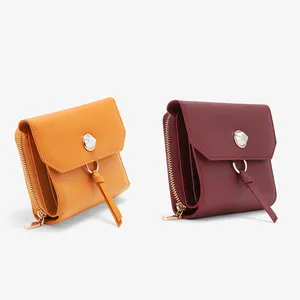 ZB022 2023 Merek Terkenal Bermerek Bermerek Wanita Elegan Kustom Tas Dompet Koin Genggam Wanita Dompet Wanita Kulit Pu Tiongkok