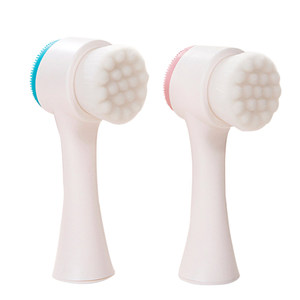 <span class=keywords><strong>Brosse</strong></span> faciale classique en Nylon et Silicone, accessoire multifonction 2 en 1, <span class=keywords><strong>pour</strong></span> le nettoyage en profondeur des pores, <span class=keywords><strong>pour</strong></span> maquillage - Product Image 2