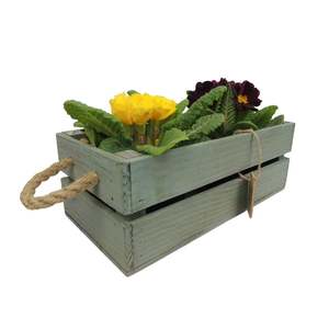 JUNJI <strong>Rustic</strong> <strong>Wooden</strong> Rectangular Succulent Flower <strong>Planter</strong> <strong>Box</strong> PE Coated Window <strong>Centerpiece</strong> Wedding Decor Country Garden Outdoor