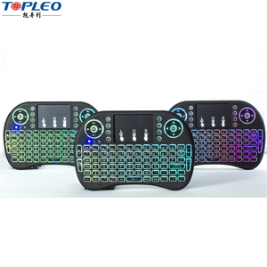 árabe ruso personalizado led retroiluminada teclado mini wireless gaming keyboard y ratón combos para android tv box - Product Image 1