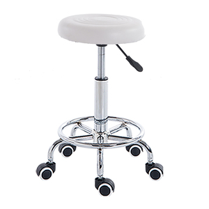 Multi Couleur Beaty Roud Siège En Cuir Chaise En Métal Base - Product Image 4