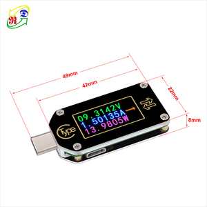 RD Loại-C tc66c USB PD kích hoạt USB Vôn kế Ampe kế 2 cách điện áp hiện tại Đồng hồ vạn năng PD sạc USB Tester - Product Image 2