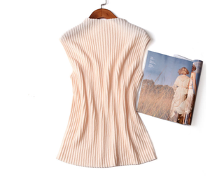 latest 100%merino wool or cashmere wool spring summer thin short sleeves knitted light wool women sweater