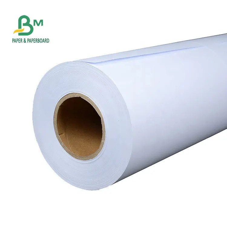 High Strength A1 A0 White Bond 80グラムCAD Plotter Paper Roll 50メートル100m 150m
