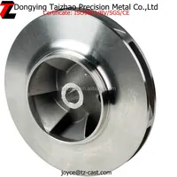Stainless steel precision casting vacuum pump case impeller