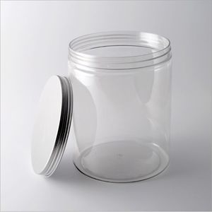 Contenitore in Plastica PET di Grado Alimentare da 1500ml 50oz / Barattolo in Plastica PET per Conservazione Tè e <span class=keywords><strong>Fiori</strong></span> <span class=keywords><strong>con</strong></span> Coperchio in Alluminio - Product Image 2