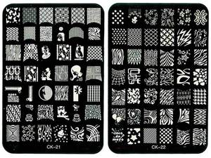 CK Rectángulo Sello de La Flor de Clavo Que Estampa la Placa Plantilla Con acrílico borad - Product Image 5