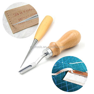 TLLC-04 18 Pieces <strong>Leather</strong> Crafting <strong>Tool</strong> Kit <strong>Leather</strong> Carving DIY <strong>Tools</strong> - Product Image 4