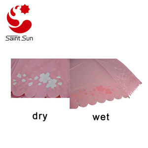 Premium Customized Watermark <strong>3</strong> Fold <strong>Umbrella</strong> With <strong>Wood</strong> Handle <strong>Umbrella</strong> - Product Image 6