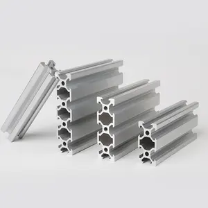 2020 4020 20X60 2060 Geëxtrudeerd V-Slot Bars Zilver Zwart Kleur Aluminium Extrusie V Profil Aluminium Profielen