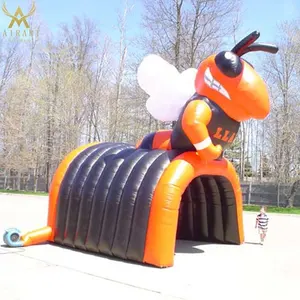 Maßge schneiderte Maskottchen form Torbogen/aufblasbare Hummel/Hornet/ Big Bee Maskottchen Sport verwendet Tunnel