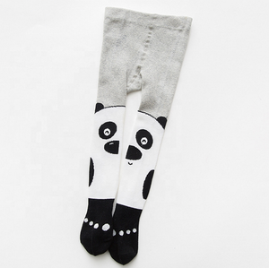 Calcetines de bebé personalizados novedad venta al por mayor Panda blanco y negro lindo - Product Image 1