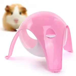 애완 동물 햄스터 쥐 gerbil를 위한 감금소 집 거는 장난감 플라스틱 분홍색 백색
