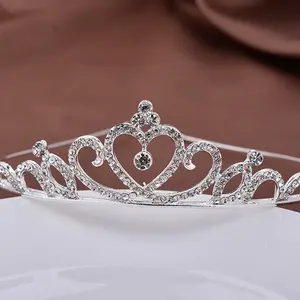 Criança Liga Strass Acessórios Para o Cabelo Menina Faixa Do Cabelo Da Princesa Coroa tiara Headband