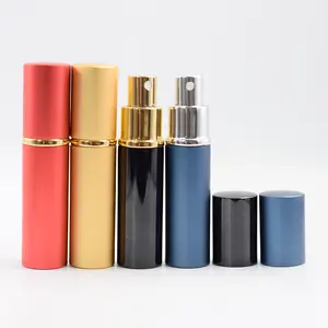 10Ml 15Ml Luxe Lege Glas Parfum Fles/Mini Gekleurde Spray Flessen Voor Parfum/Metal Spray Buizen met Custom Dozen