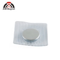 N52 Prix d'usine Aimant invisible en néodyme fort PVC imperméable à l'eau Aimants boutons pour la couture de vêtements Disque permanent 10 jours