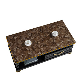 Wholesale Custom Turkey Stylish Lowes Simple <strong>Small</strong> Design Pole Glass Stand <strong>Bracket</strong> for <strong>Tv</strong> Stand Coffee Table 2 in 1 - Product Image 6