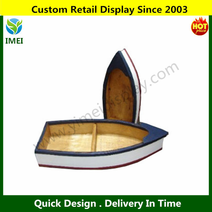 Peint Bois Rangée Bateau Table Maîtresse Présentoir