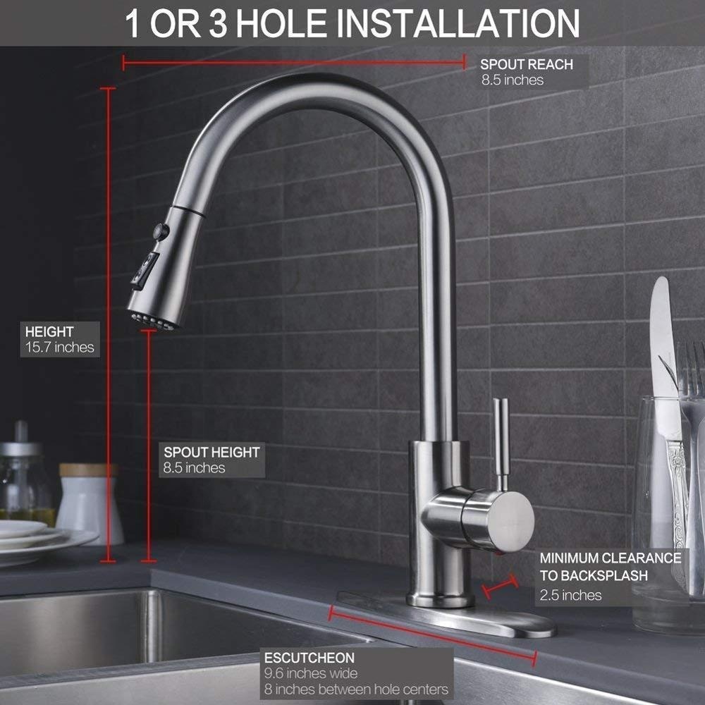 Moen En Acier Inoxydable Cuisine Évier Robinets Avec Pulvérisateur