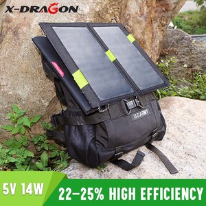 Portátiles flexibles 14 W Panel Solar Carga Paquete Cargador de Paneles Solares para Acampar Senderismo Escalada . - Product Image 6