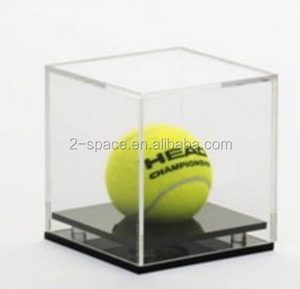 <span class=keywords><strong>Vitrine</strong></span> de présentation de balles de tennis de sport en acrylique avec base en plastique et couvercle transparent - Product Image 1