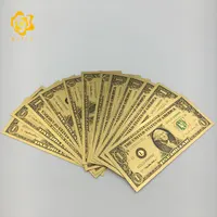 Ценные бизнес-подарок один доллар США 24K Золотая фольга банкнот для Сбор денежных средств