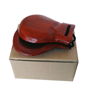 Instrumento Musical de Alta Calidad, Color Rojo Vino, Instrumentos Musicales de Percusión, Castañuelas de Madera - Product Image 3