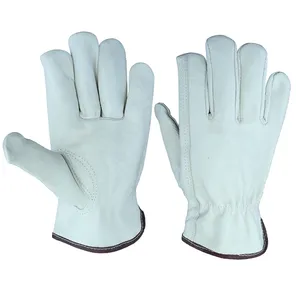 ENTE SAFETY High quality safety pig leather gloves leather work gloves men suncend leather work gloves, made in china