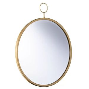 Simple Design Gold Round <strong>Mirror</strong> <strong>Frame</strong> <strong>With</strong> <strong>Hook</strong> - Product Image 2