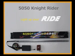 56 cm DC12V RGB Flessibile Lampeggiante Strobe Light Wireless Remote Control Car Knight Rider Lighting Kit