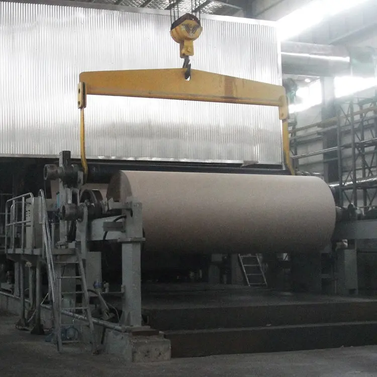 Full Scrap Paper Recycling Production Line Brown Paper Making Machine