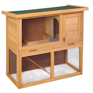 Château en bois <span class=keywords><strong>à</strong></span> <span class=keywords><strong>2</strong></span> <span class=keywords><strong>étages</strong></span> Clapier <span class=keywords><strong>à</strong></span> lapins <span class=keywords><strong>Cage</strong></span> <span class=keywords><strong>à</strong></span> lapins de jardin Clapier <span class=keywords><strong>à</strong></span> lapins d'extérieur - Product Image 5