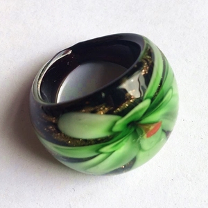 Anillo de Cristal de <span class=keywords><strong>Murano</strong></span> Decorativo y Colorido con Diseños Surtidos Joyería Bohemia Hermoso Regalo - Product Image 5