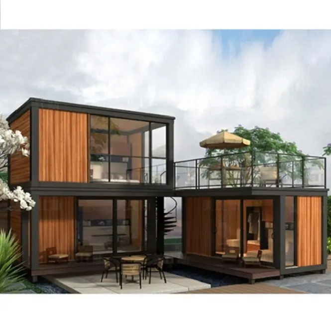Cửa Hàng Cà Phê Và Sử Dụng Khu Nghỉ Mát Modular Steel Beach Villa House