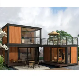 ร้านกาแฟและรีสอร์ทใช้ Modular Steel Beach Villa House