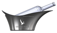 Seau gris en osier et à vin, seau en plastique, seau de vin, GGV