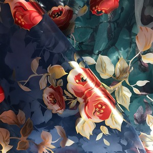 Hoge Kwaliteit Groothandel Polyester Bedrukt Pure Ogranza Stof - Product Image 1