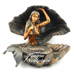 Statua di Sirena Nuda a Grandezza Naturale per Decorazione Religiosa - Product Image 4
