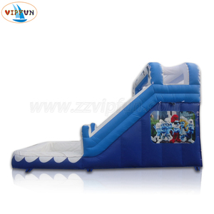 Tobogán temático <span class=keywords><strong>de</strong></span> elfo mágico azul inflable comercial, tobogán acuático <span class=keywords><strong>de</strong></span> salto con piscina para Parque <span class=keywords><strong>de</strong></span> Atracciones - Product Image 6