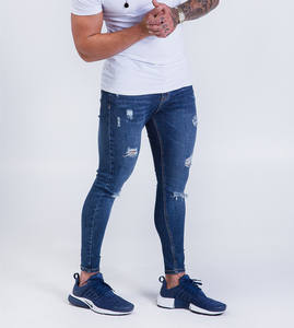 <span class=keywords><strong>Jeans</strong></span> da uomo in Denim blu di alta qualità <span class=keywords><strong>Jeans</strong></span> <span class=keywords><strong>Super</strong></span> <span class=keywords><strong>Skinny</strong></span> Fit all'ingrosso - Product Image 3
