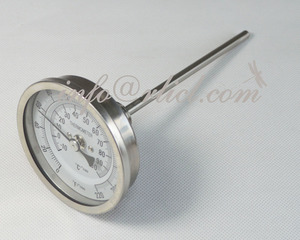 Dual Bi Metal Dial Termômetro Sem Solda com 6 \ "Sonda 1/2 \" BSP para Homebrewing Beer Brew Chaleira - Product Image 2