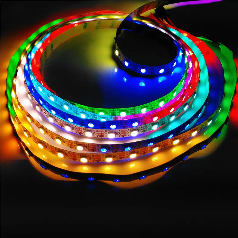 WS2812 5m 60 led Flexible Individually Addressable Led Strip Light Dream Color RGB DC5V 16.4ft