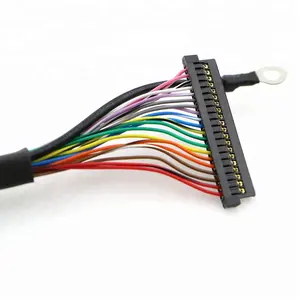 Display LVDS Connector Types Hirose DF14-30S-1.25C DF19 Molex IPex Cable Harness Assembly