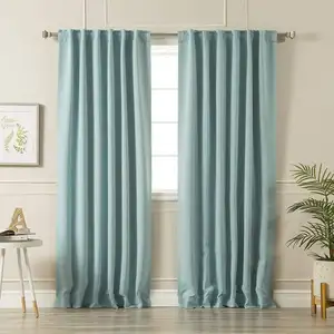 Different types classic turquoise african bedroom partition curtains ready made