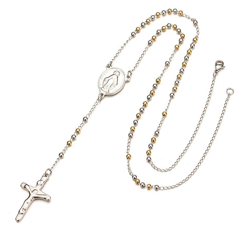 3mm beads Gold silver