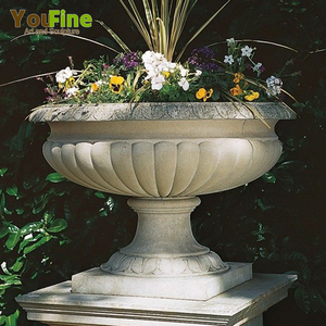 <span class=keywords><strong>Pot</strong></span> de fleurs <span class=keywords><strong>en</strong></span> marbre personnalisé pour jardin, <span class=keywords><strong>grand</strong></span> <span class=keywords><strong>pot</strong></span> <span class=keywords><strong>en</strong></span> <span class=keywords><strong>pierre</strong></span> pour extérieur, décoration de patio et de villa - Product Image 1